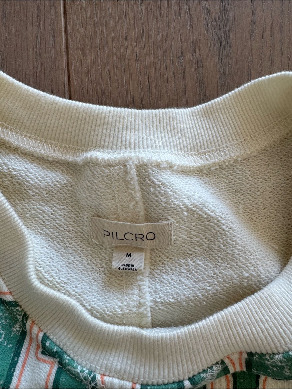 Pilcro Anthropologie Short Sleeve Graphic Sweatshirt Size Medium - Picture 3 of 4